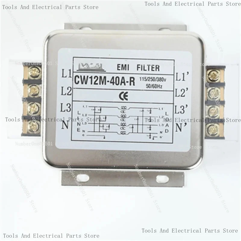 Power 220V Anti-Interference Terminal Block 30A Three-Phase Four-Wire 380V Filter