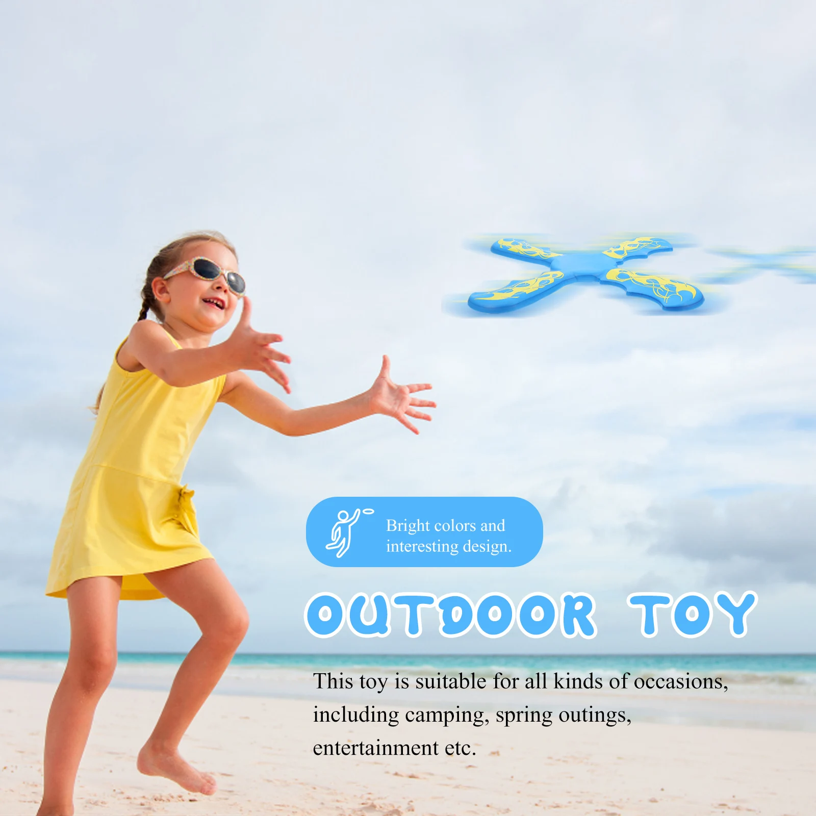 

Boomerang Game Colourful Boomerangs Leisure Plaything Outdoor Toys Casual Blue Parent-child