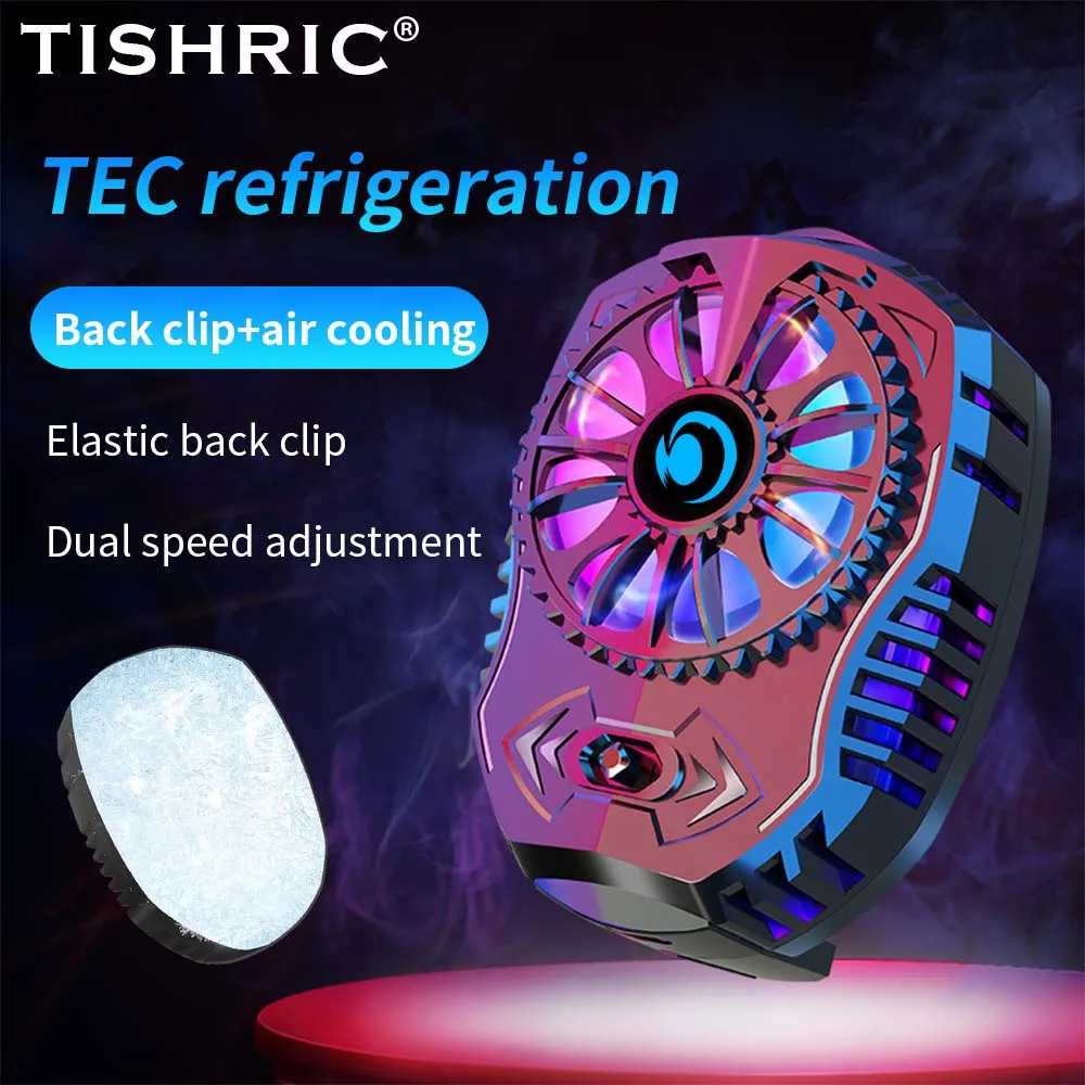 

TISHRIC Semiconductor Summer Cooler with Rear Clip For G4 Phones G4 Portable Mobile Phone Cooler Cooling Fan Heat Sink Mobile