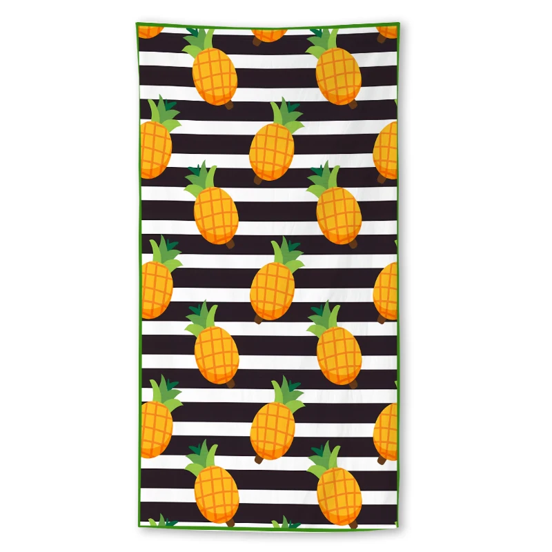 

Cartoon Fruit Print Beach Towel,Digital Printing Thin Quick-Dry Anti-Sand Microfiber Lightweight for Swim Yoga Travel Gym Gift