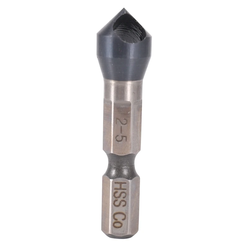 HRC89 1/4Inch Hex Shank Countersink Drill Bit Tialn Coating  HSS-Co M35 Cobalt Deburring Chamfer Drill Bit