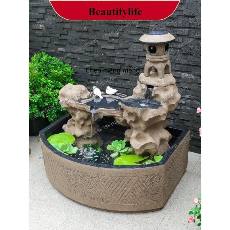 

G153 Garden water ornament rockery outdoor fish tank circulating water garden water landscape fountain decoration landscaping