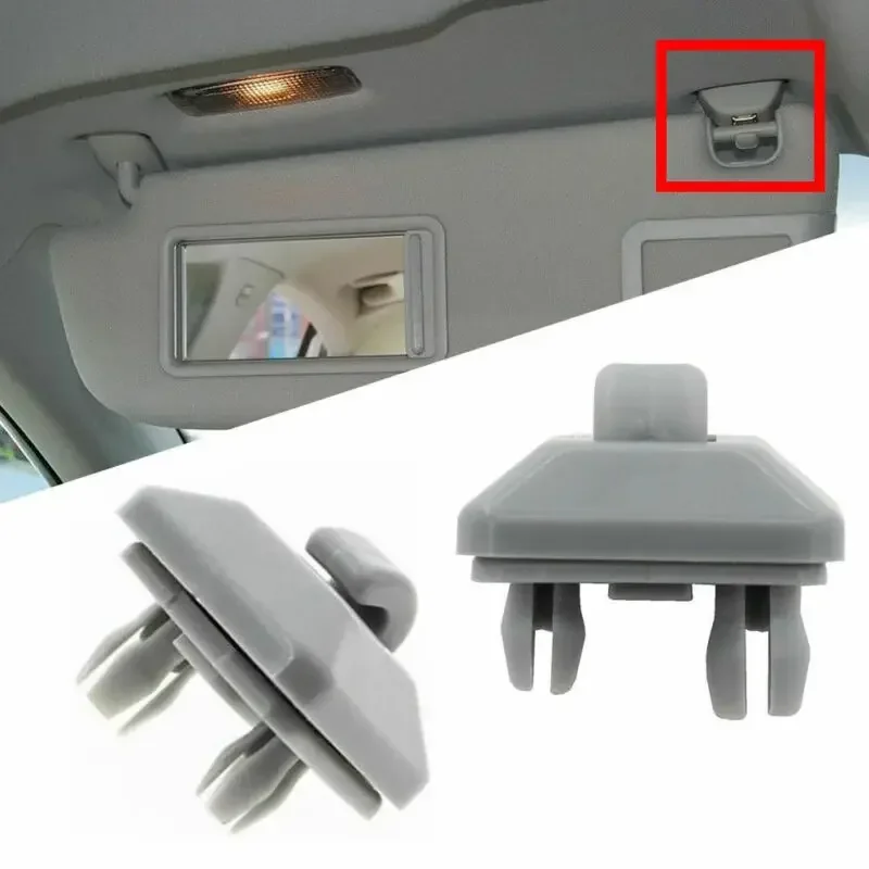 

2pcs Car Sun Visor Clip Replacement Interchangeable Part For A1 2011-2015 Car Interior Decoration Auto Fastener&Clip