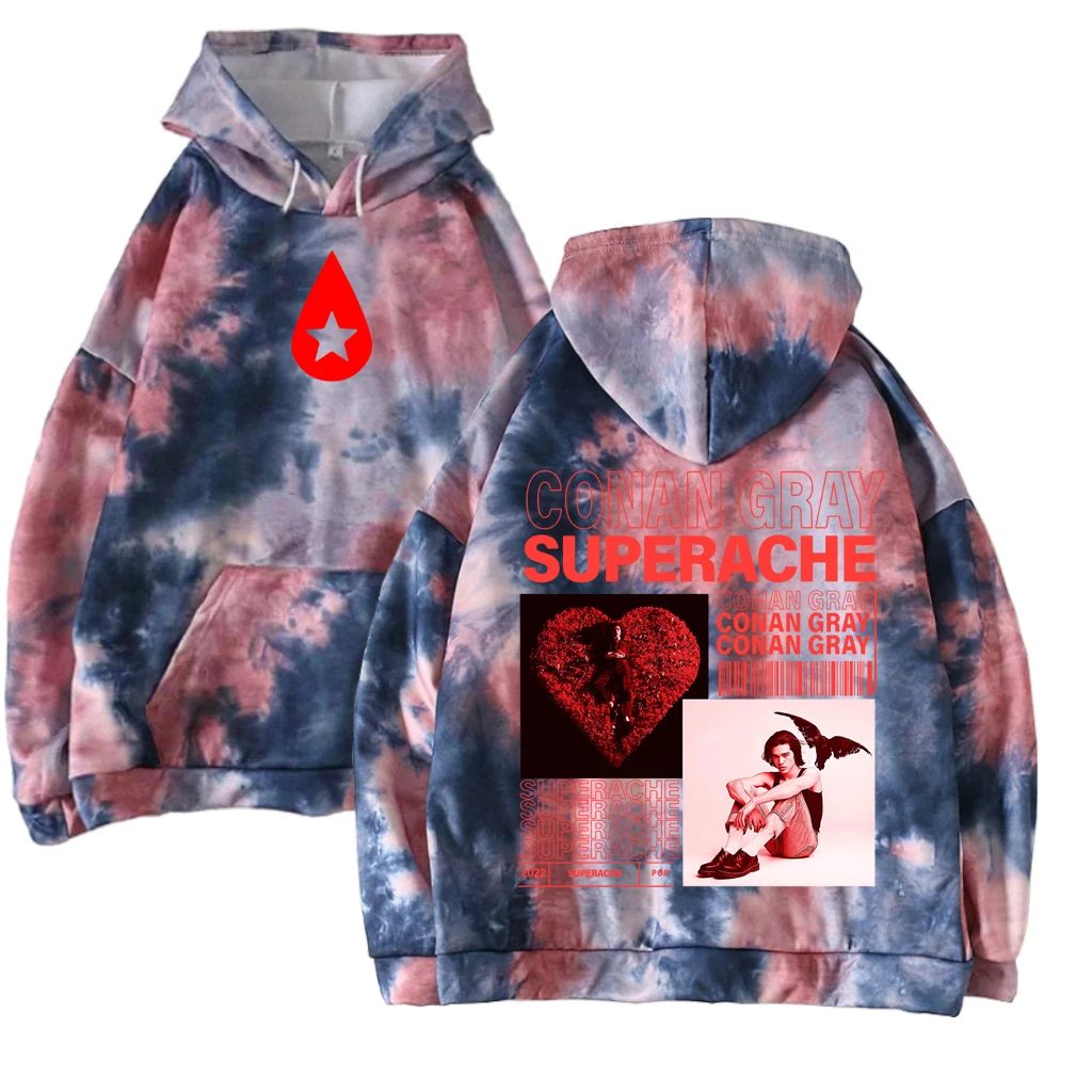 Conan Gray Found Heaven Superache Tie Dyed Hoodie Sweatshirt Women's Clothing Streetwear