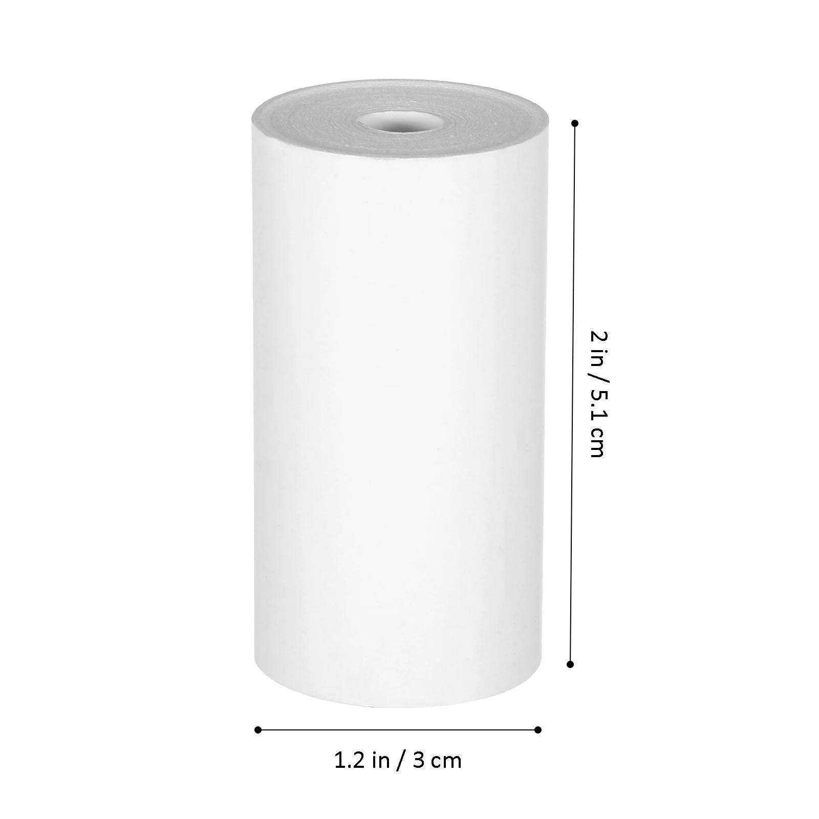 

5 Rolls Thermal Cashier Paper 57mm x 30mm x 10m White Tubeless Smooth Print Universal Size Mini Printer Sticker Paper