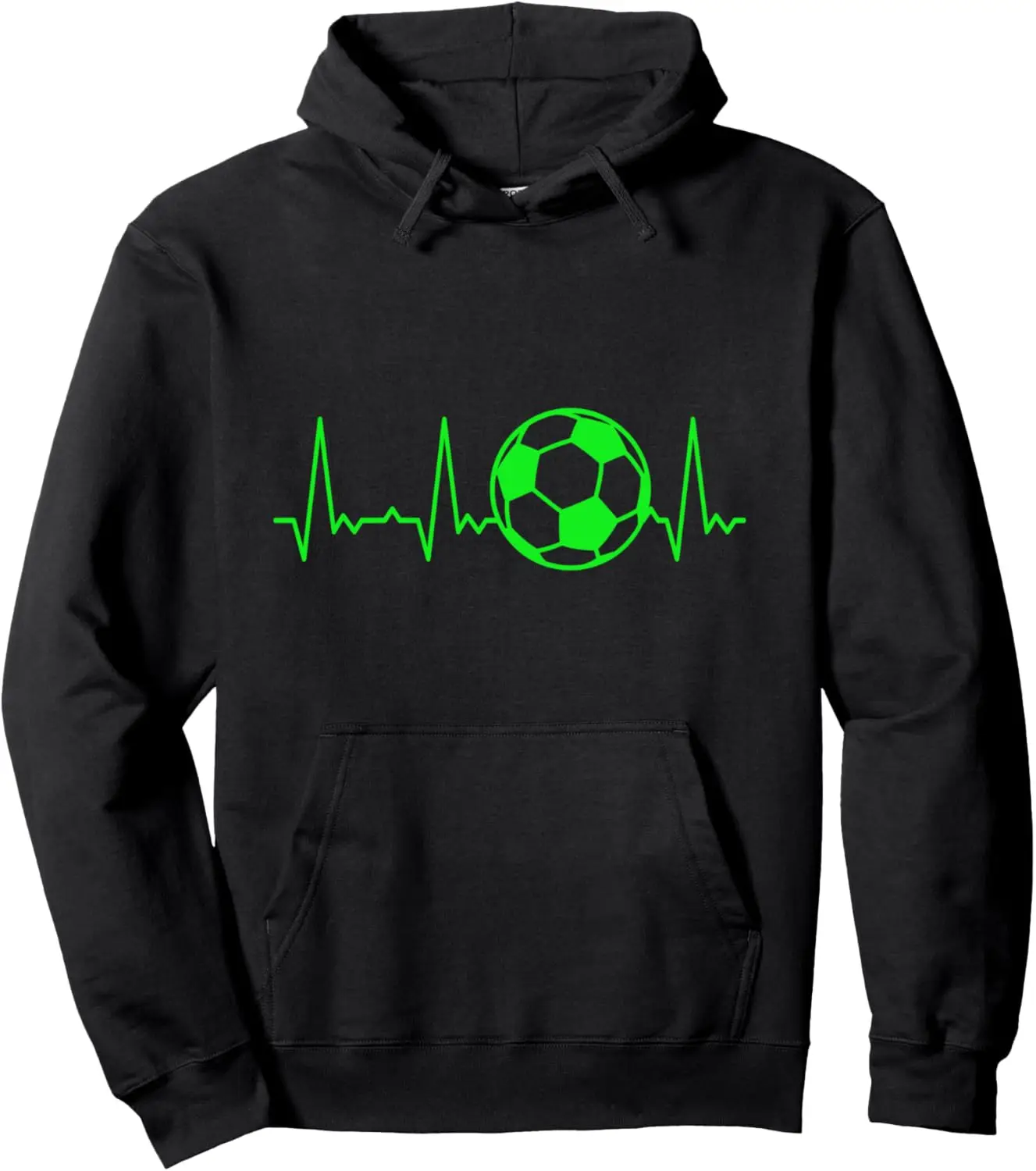 

Heartbeat Soccer Ball Pullover Hoodie Print Original Design Gifts Hoodie Personalized Clothing Women Mens Hoodie
