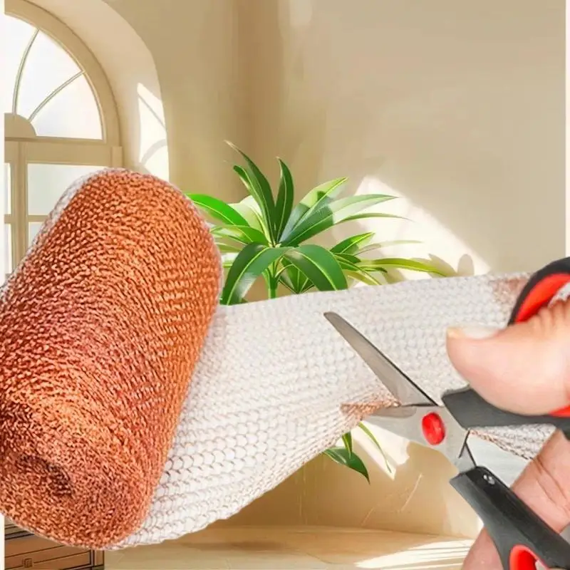 Garden Home Copper Mesh Trap, Efficient Squirrel Repeller, Anti-Rat and Anti-Insect Solution