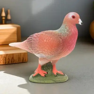 

Искусственная птица-голубь: реалистичная пластиковая статуэтка для декора сада и интерьера, для микроландшафта, яркая и натуральная