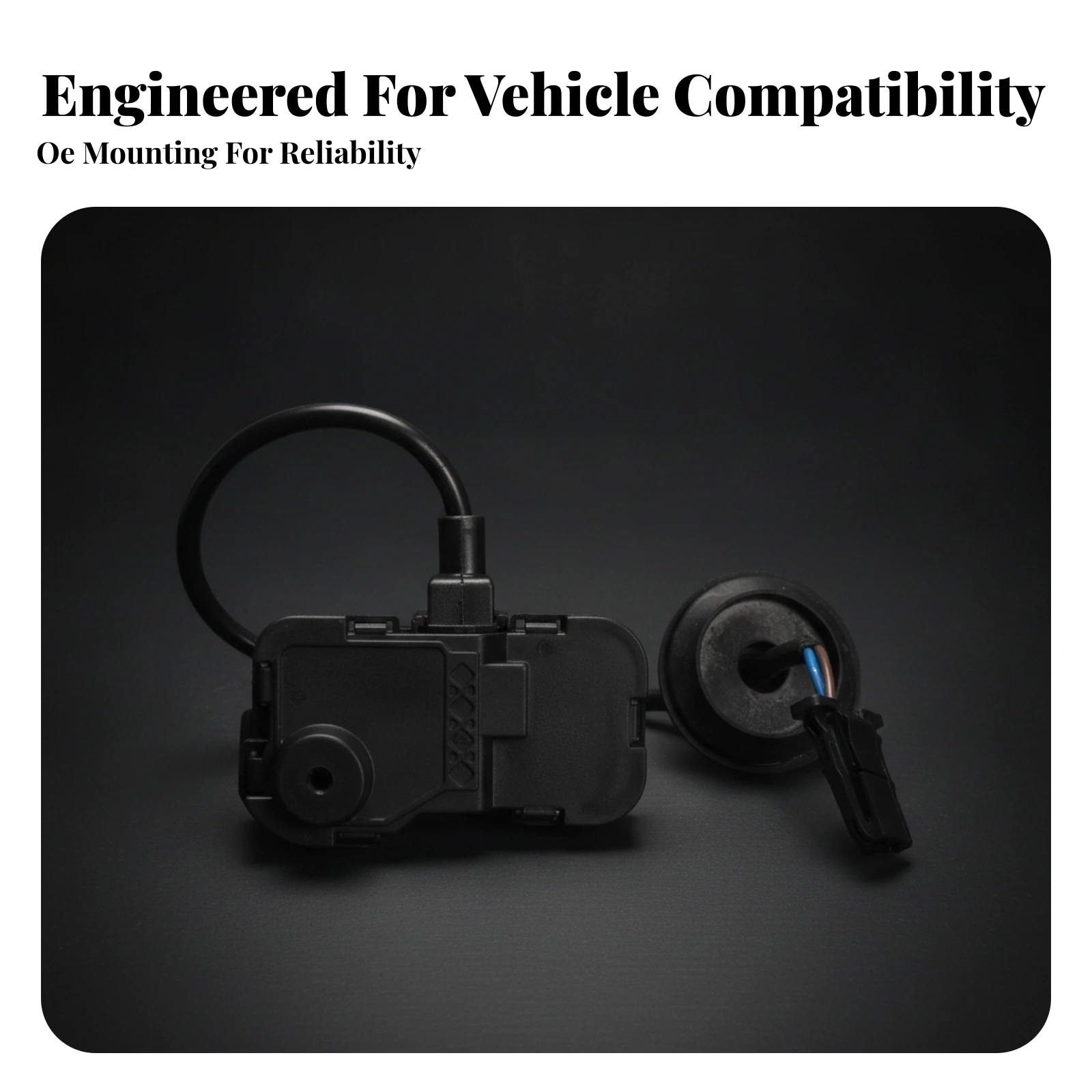 Fuel Tank Motor with Electrical Connector Replacement Fuel Flap Release Actuator Car Part Long-Lasting Compact for Mechanics