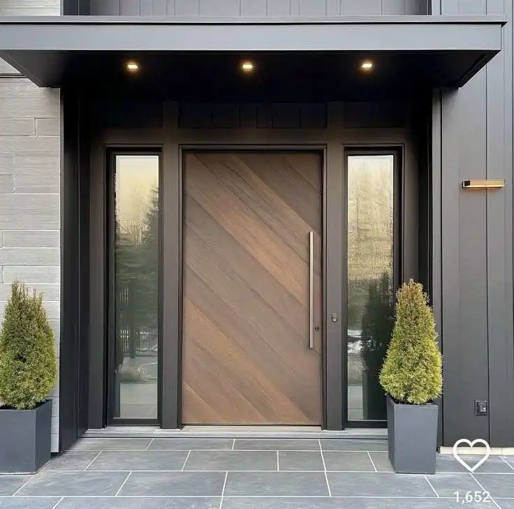Multiple Sizes Villa Heavy Duty Entrance Door Anodized Aluminum Alloy Hinged Doors Hurricane Impact Resistant Security Doors