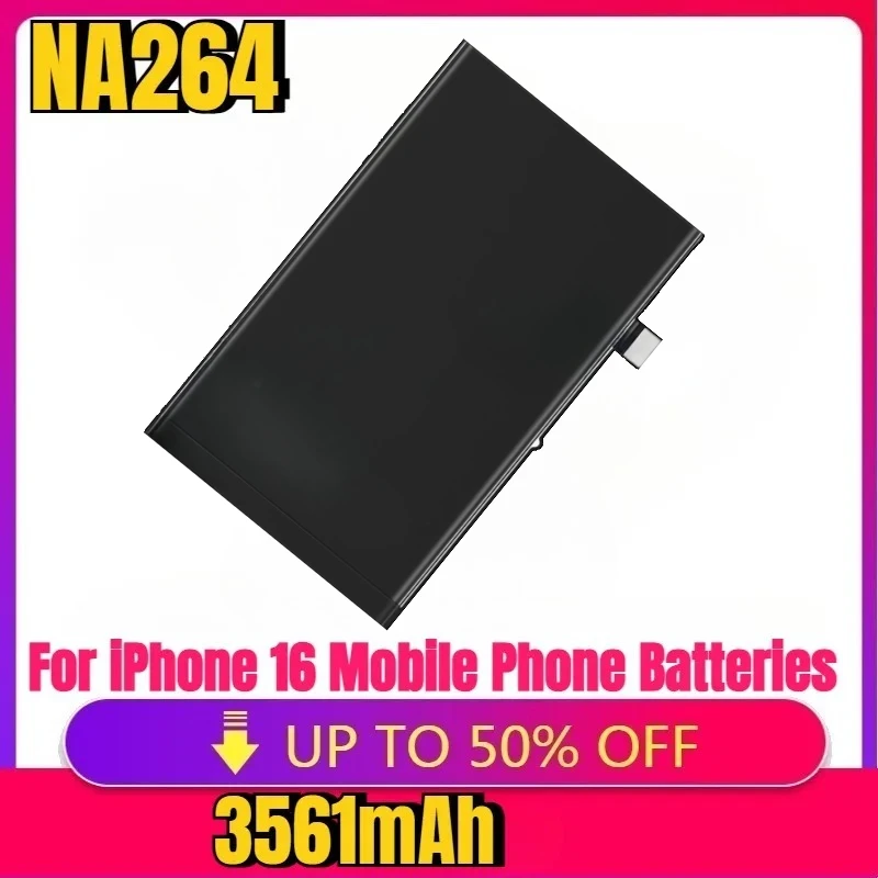 New High quality replaceable Battery NA264/PSJQ1/A3287/3081/3286 For iPhone 16 Mobile Phone Batteries