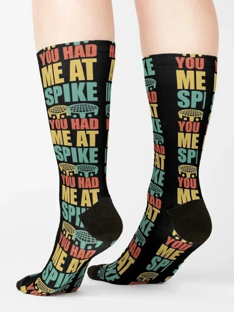 You had me at Spike - Roundnet - Spikeball Socks men cotton high quality gifts Socks Men Women's