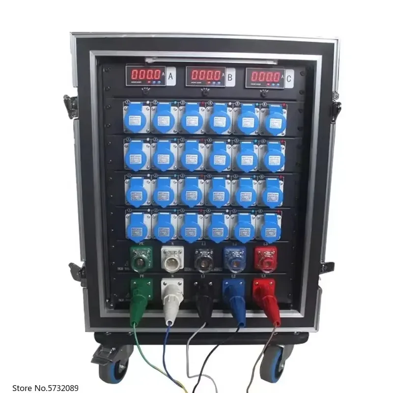 Audio Stage Power Distribution Equipment - 400A Camlock Main I/O & 16A Connectors for Stage Audio Systems