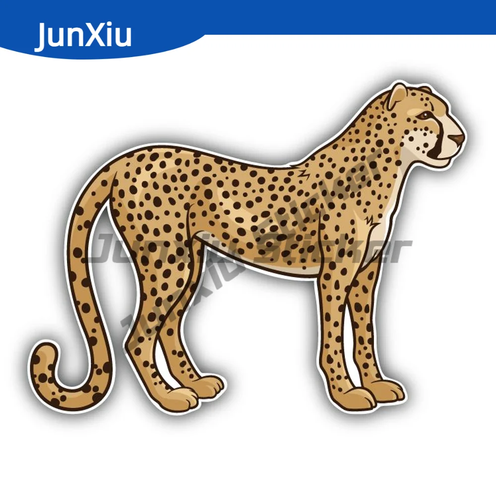 

Cheetah Animal Car Bumper Sticker Anti Scratch Exterior Decal Decoration Personality Custom Decals Motorcycle Stickers Cover Pvc