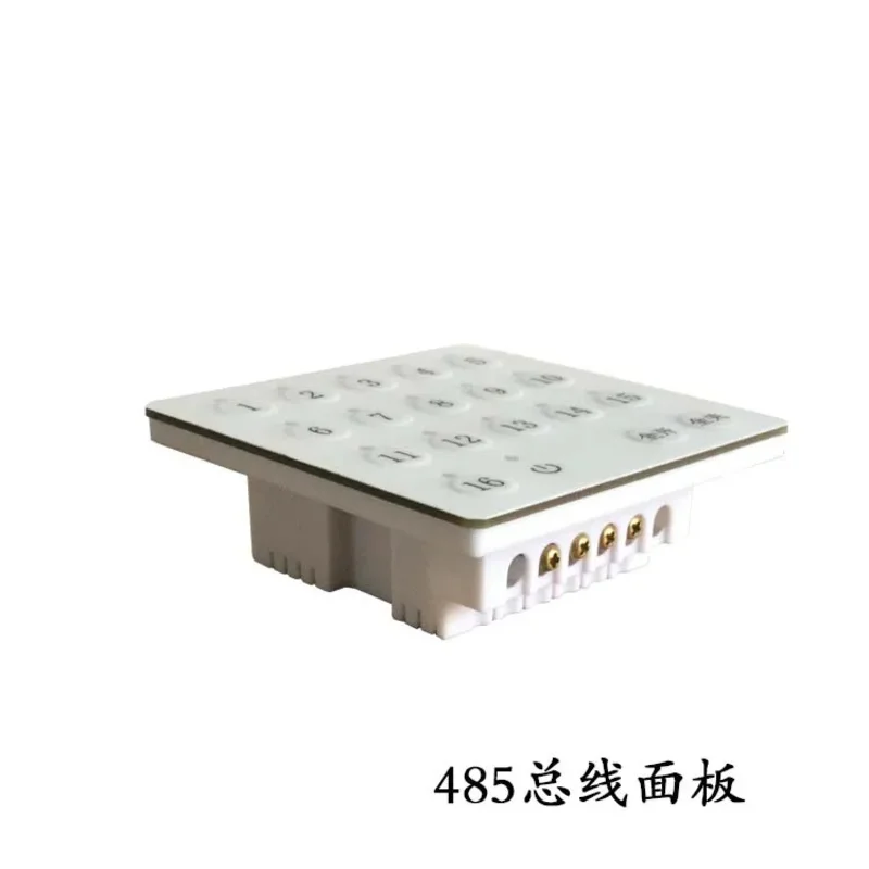 Pannello pulsanti bus 485 a 16 canali con accensione e spegnimento completi, interruttore di controllo bus RS485 con programmazione cinese a 18 tasti