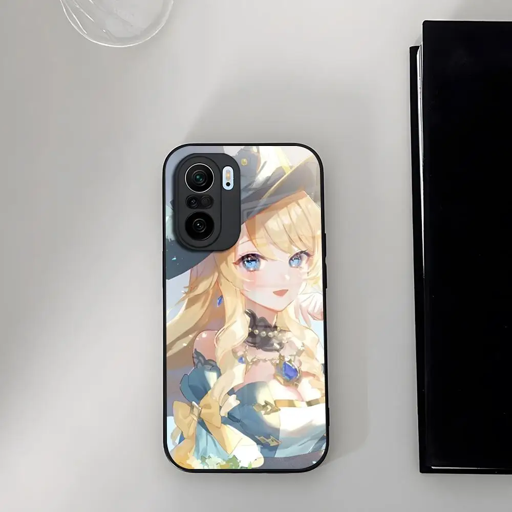 Genshin impact Navia Phone Case Tempered Glass for Xiaomi 14 12 Lite Pro 13 11t lite POCO M6 M5 X6 X5 X3 NFC F5 F6 Pro Cover image 6