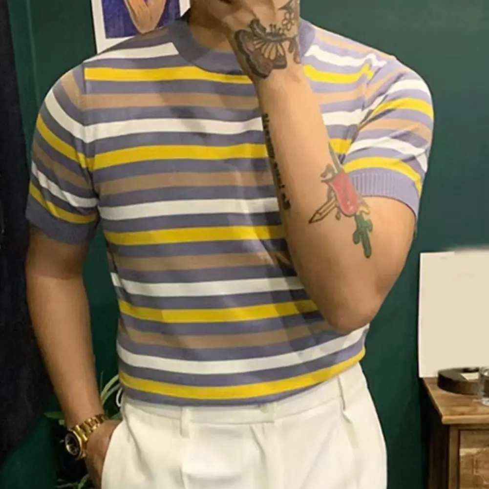 

Contrast Color Shirt Fashion Summer Top Summer Outing Slight Stretch Material Brand New Condition Daily Use Top