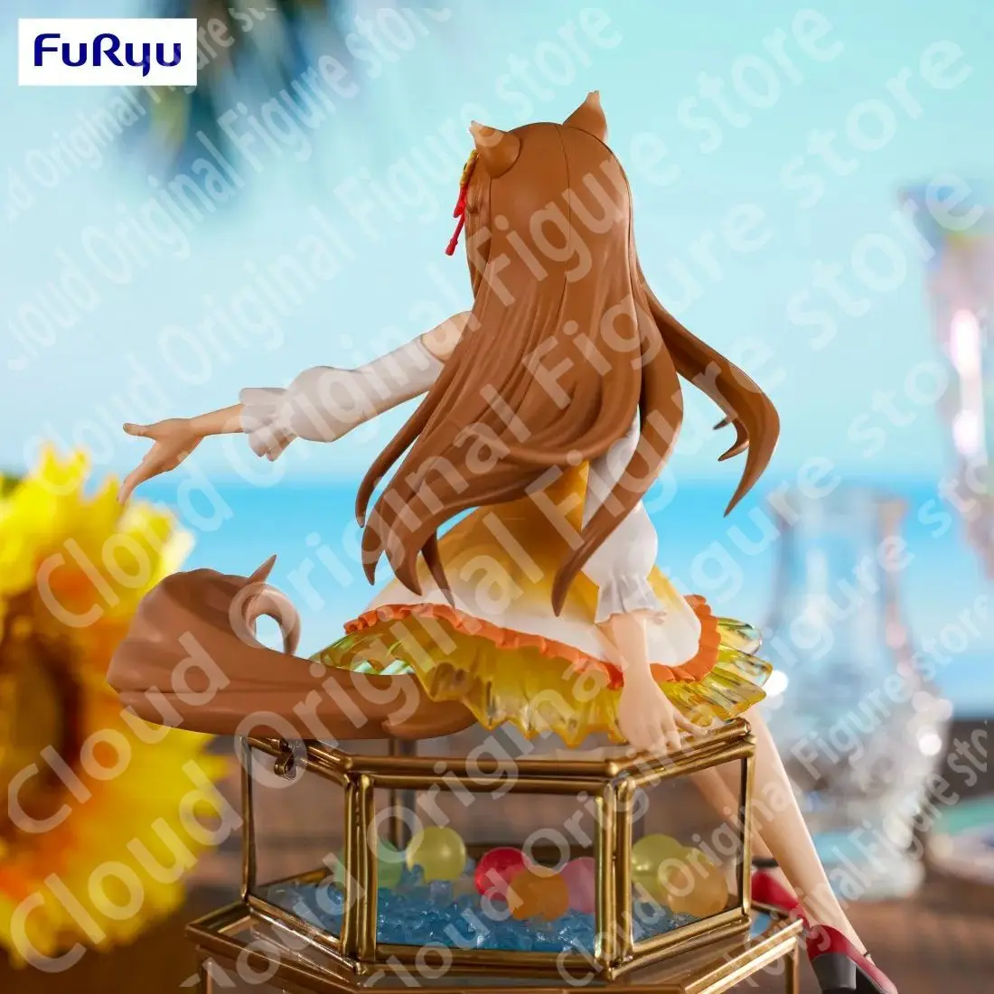 متوفر في المخزون الأصلي Furyu المعكرونة سدادة التاجر يلتقي الذئب الحكيم هولو هيماواري بولي كلوريد الفينيل عمل نموذج لجسم دمية لعبة الديكور