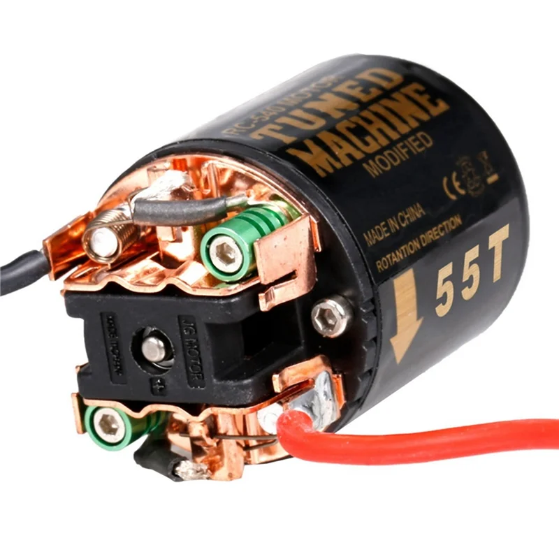 

Practical External Carbon Brush 540 Brushed Motor 80T with 1:5 Reduction Gearbox for 1/14 Trailer 1/10 RC Car Crawler SCX10 TRX4