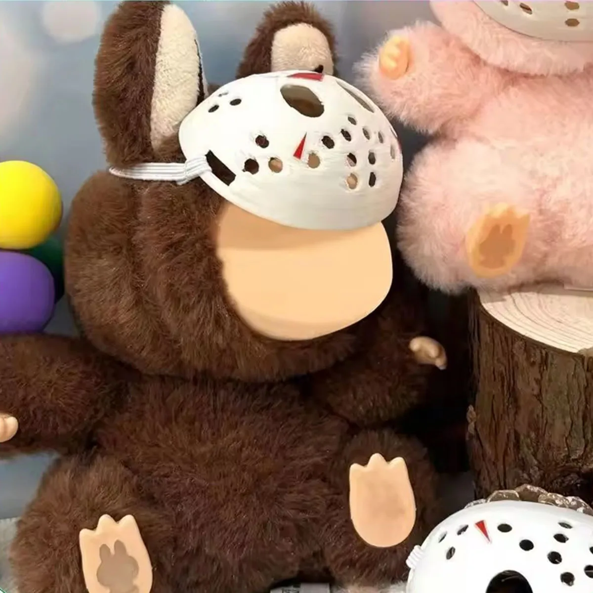 Mini Doll Accessories DIY Creative Gifts For 17cm Labubu V1 V2 V3 Scary Mask Halloween Decoration Gift