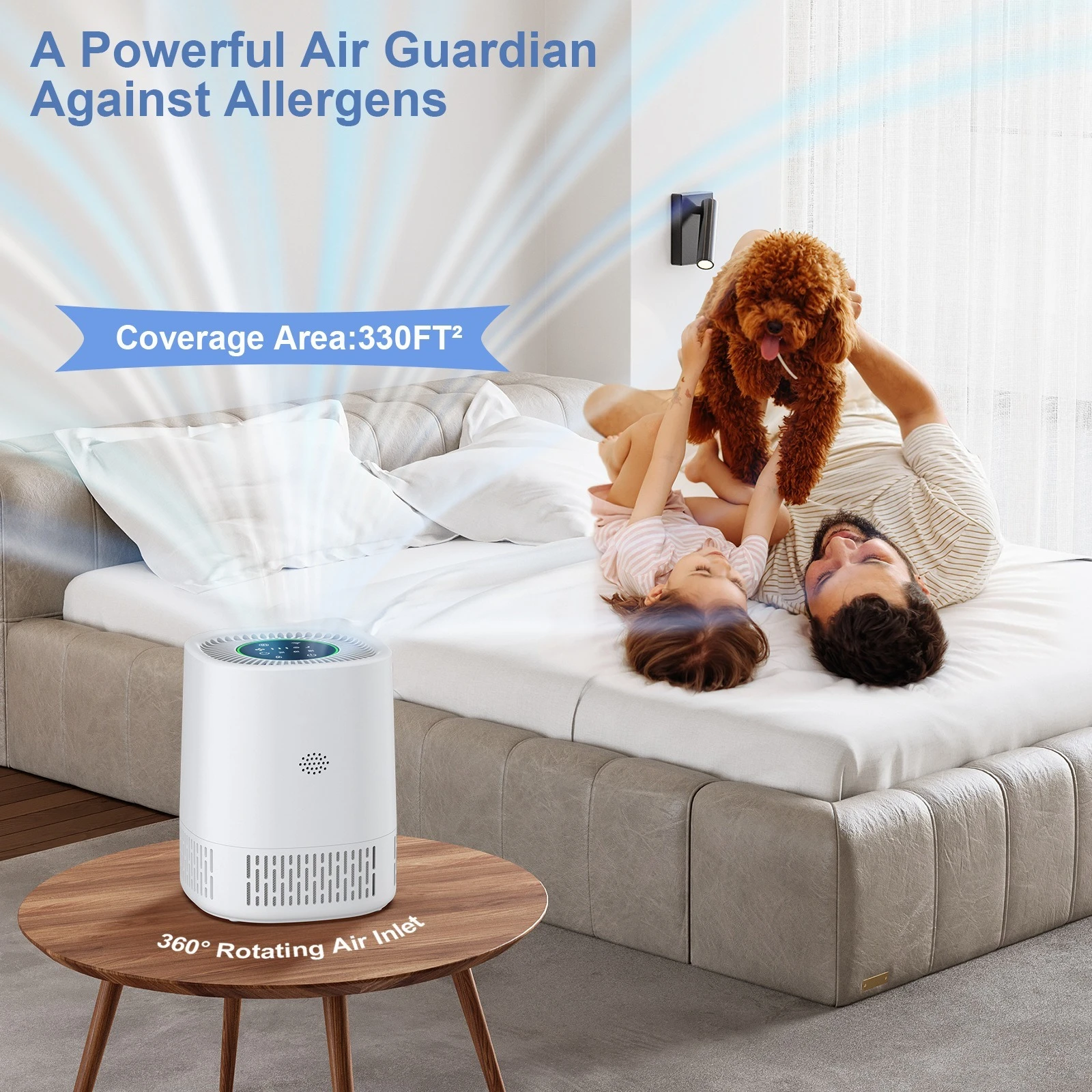 PJ07スマート空気清浄機 WiFi&タッチスクリーン搭載、 - Smart Home Room のレビューと価格