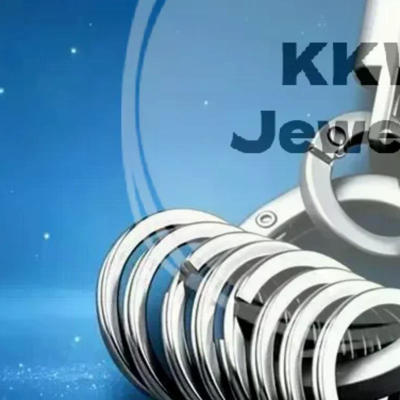 Premium-feel Titanium-colored Alloy Keychain With Multi-ring Pendants A Handy Tool For Organizing Keys Features Detachable