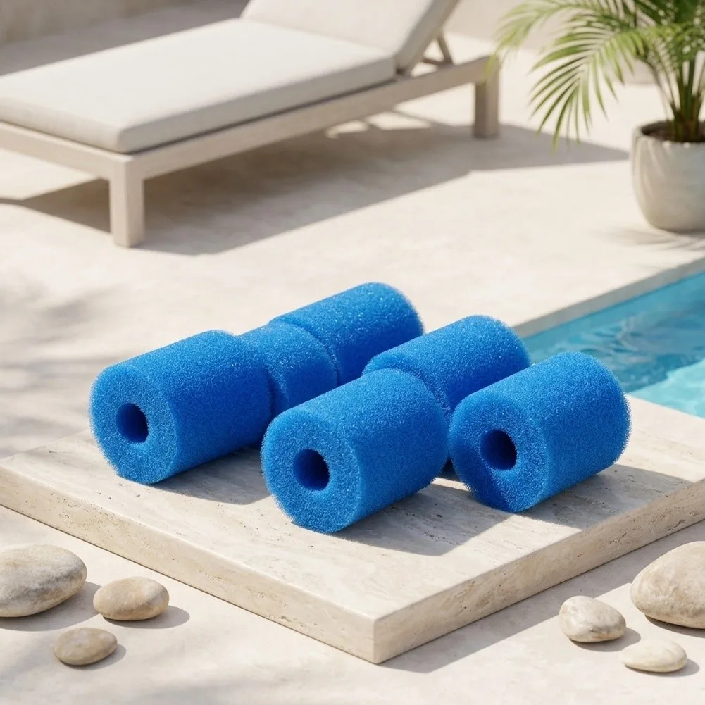 Pool Filter Sponge Replacement for Intex Pool Filtration Systems 6 Pack Reusable Foam Cartridge for Routine Maintenance