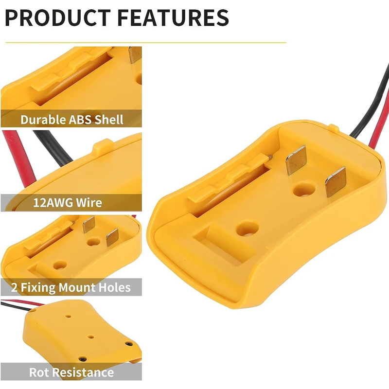 

Step Down DC Voltage Converter for Dewalt/Milwaukee 18V To 12V Battery Dock Power 180W Inverter, DIY Adapter Buck Regulator