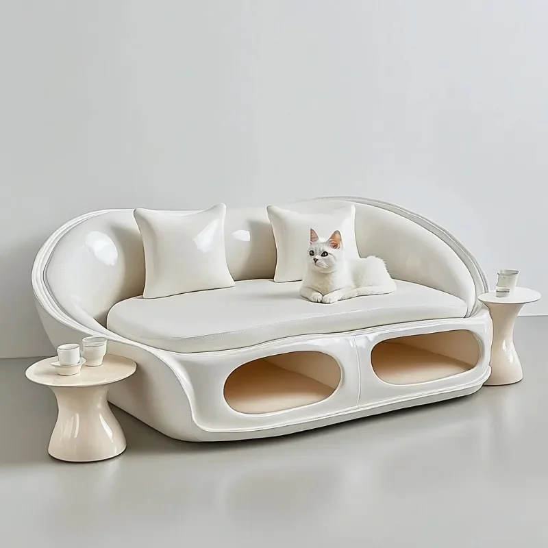 Sleeping integrated dirt-resistant cat climbing frame, thermal pad dog cat house sofa