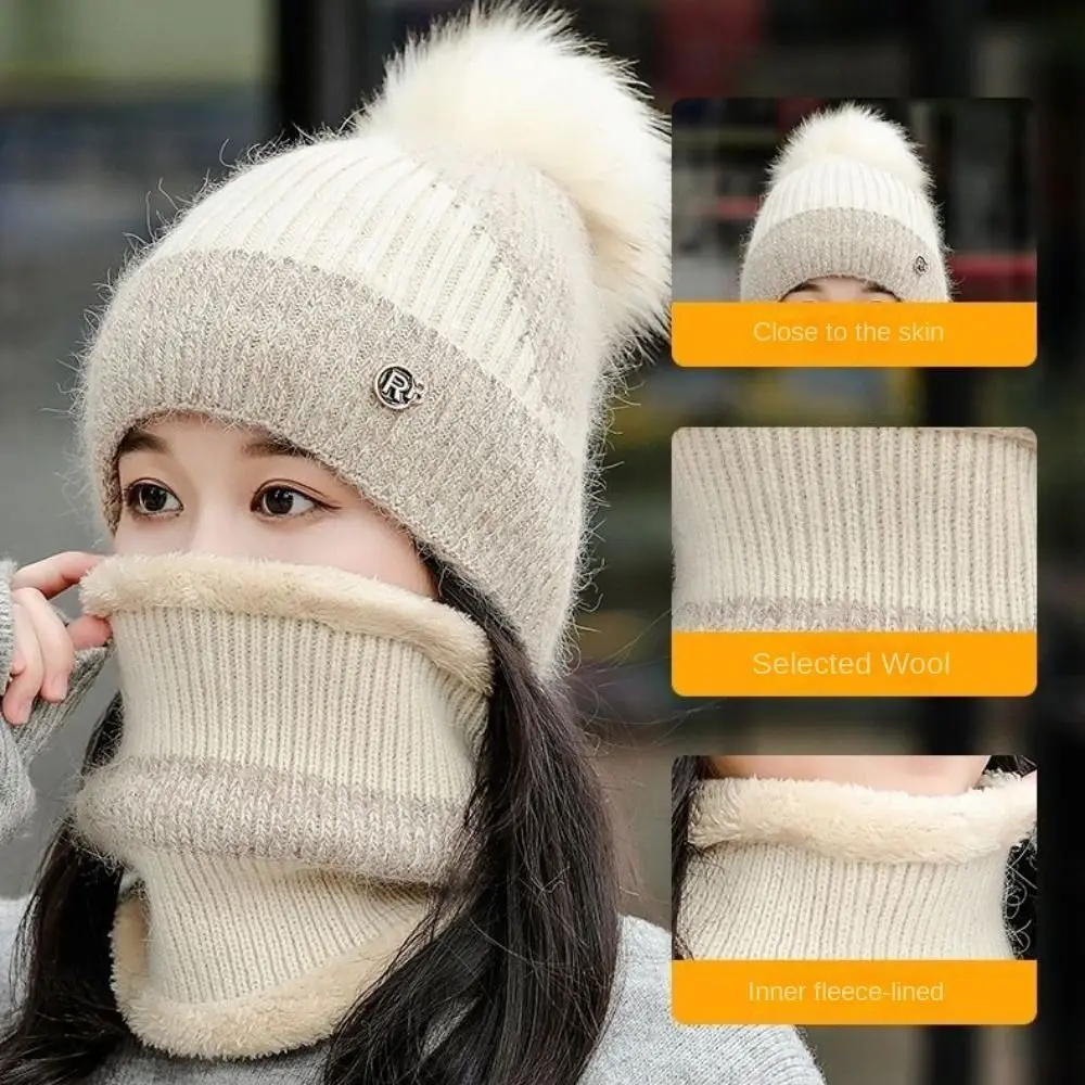 عادية يندبروف محبوك قبعة صوفية الباردة واقية سميكة قبعة صغيرة الرقبة أدفأ الدفء الكريات قبعة ركوب الدراجات في الهواء الطلق #4