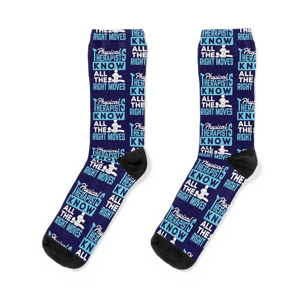 

Physical Therapists Know All The Right Moves Socks anime Novelties retro fashionable Men Socks Women's