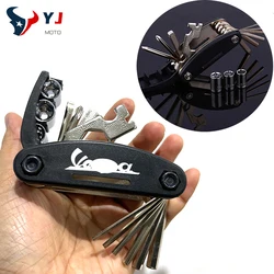 For Vespa GTS300 GTS 300 Accessories GTV LX PX LT Accessories Motorcycle Multifunction Tool Repair 16 Functions Screwdriver Set