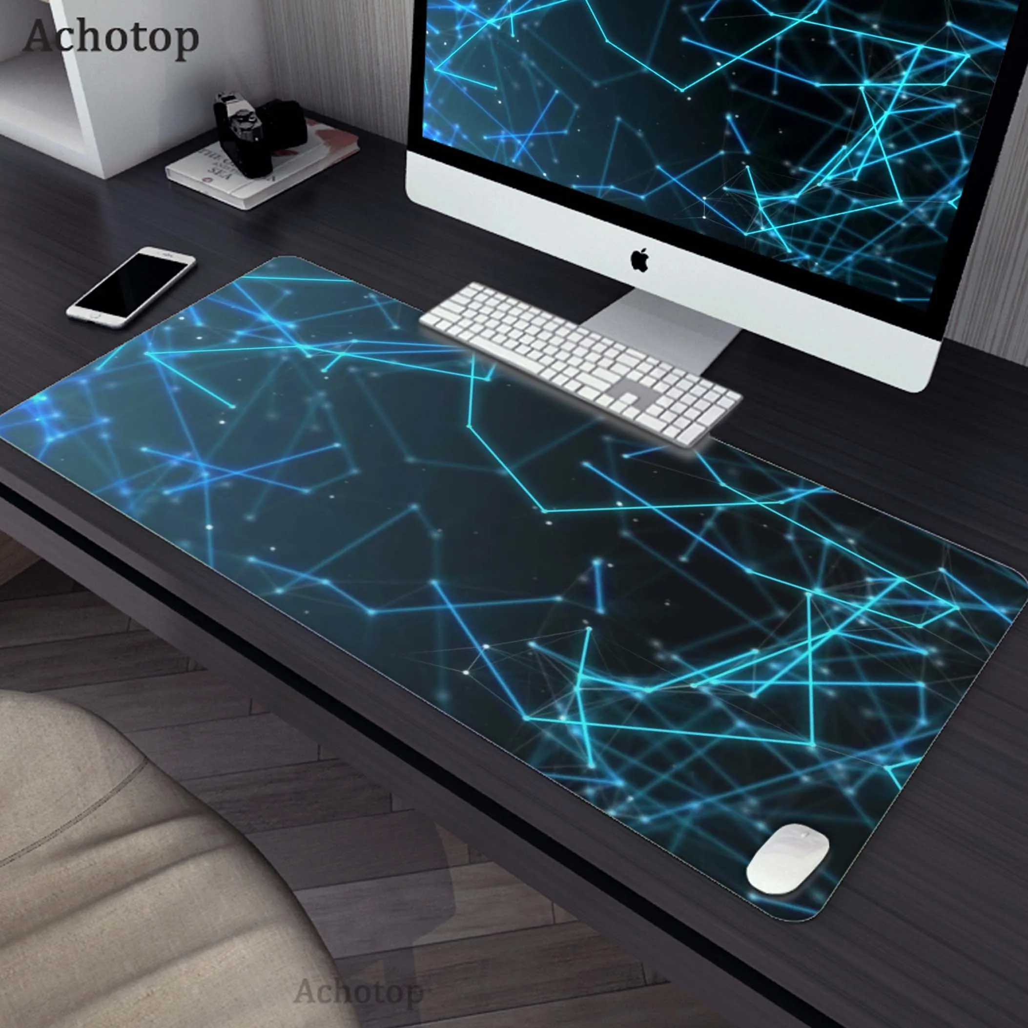 Mousepad Gaming Speed Keyboard Pads Mouse Pad Spider Web Pattern Rubber Carpet Locked Edge Mouse Mat 900x400mm Gamer Desk Mat