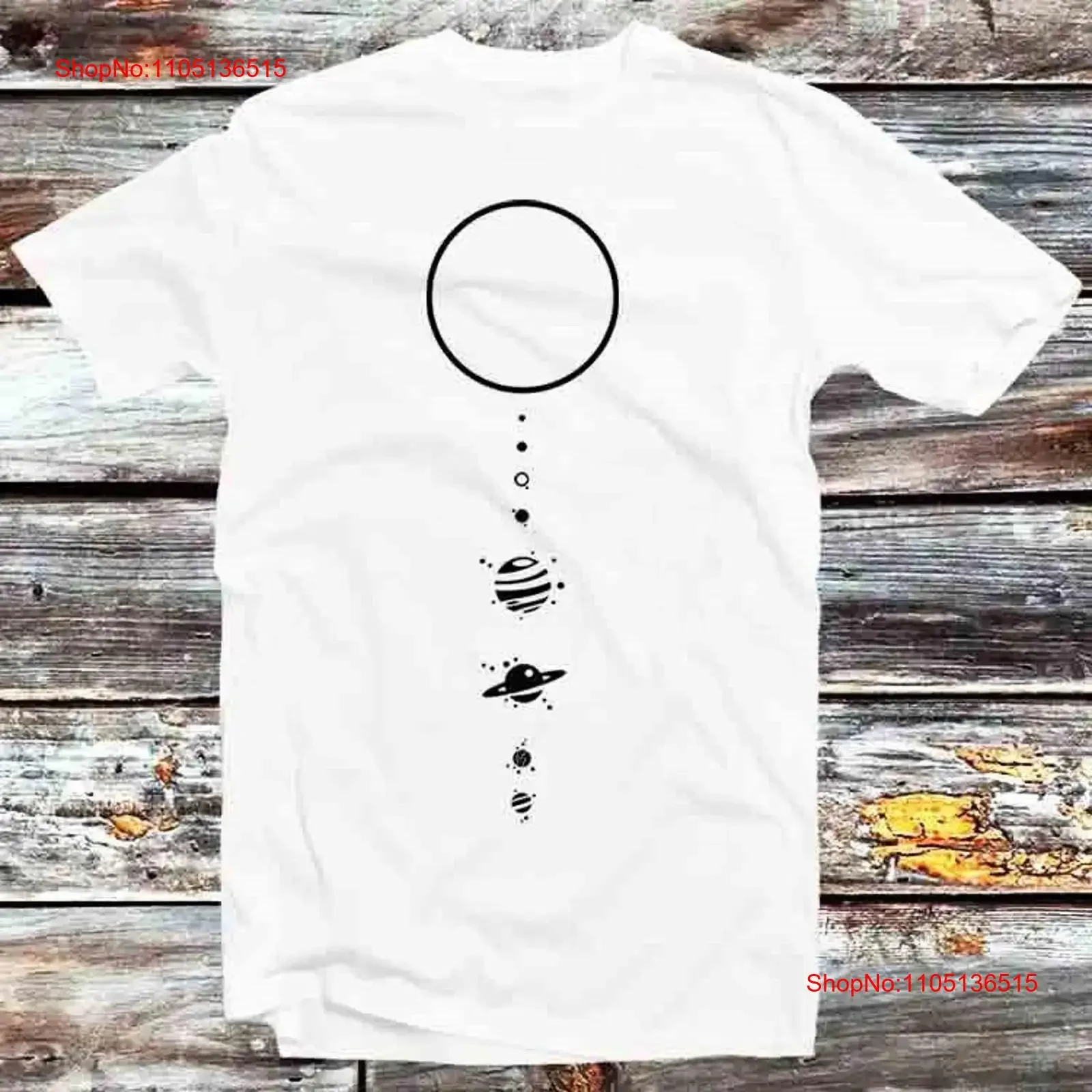 

Minimal Solar System Universe Planet Space Mars Earth T Shirt B831 vintage Washed Breathable streetwear Stylish Comfortable