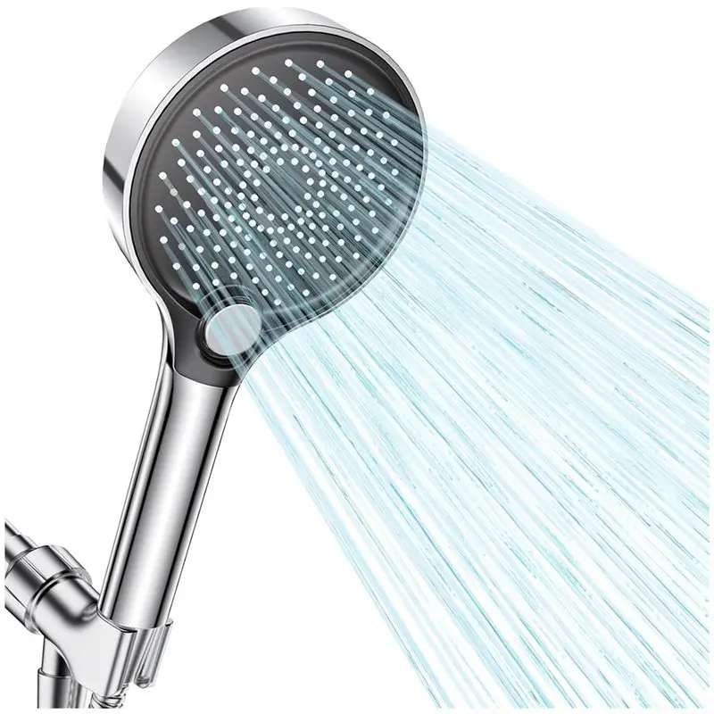 

MAKE-Chrome Finish Handheld Shower Head, High Pressure Filtered, 3 Spray Modes Included