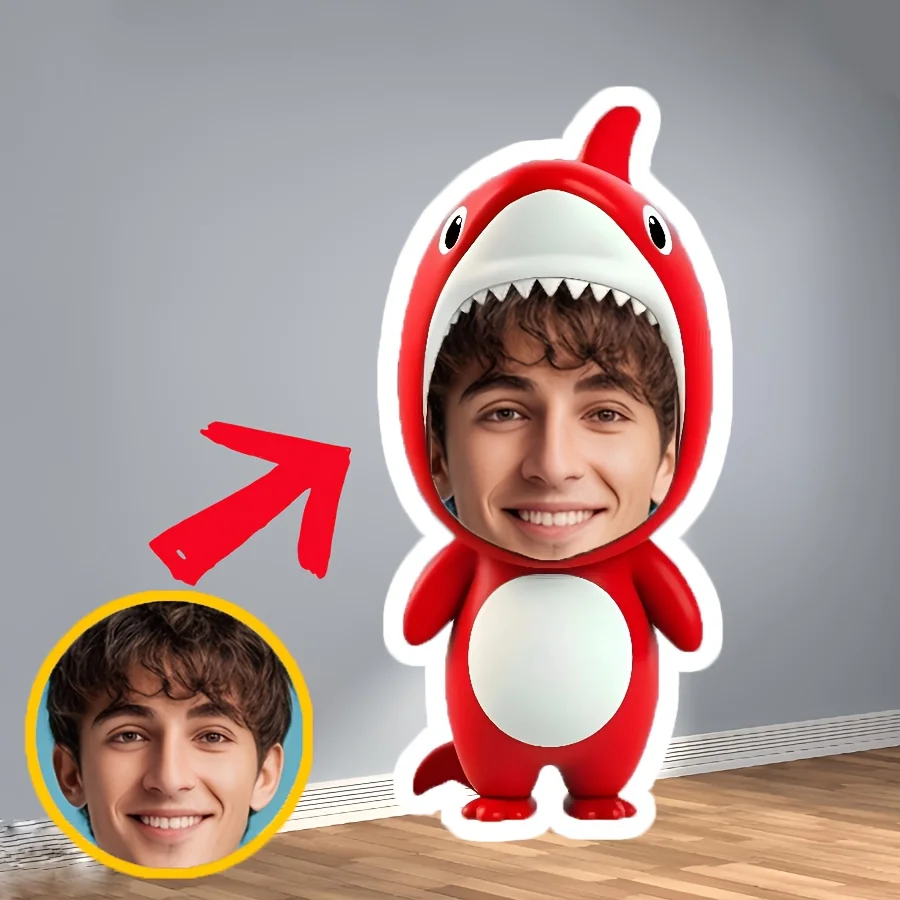 Customized Facial Photo Personalized Plush Pillow Can Use Your Own Photos _ Design, Soft Filling, Multiple Size Options