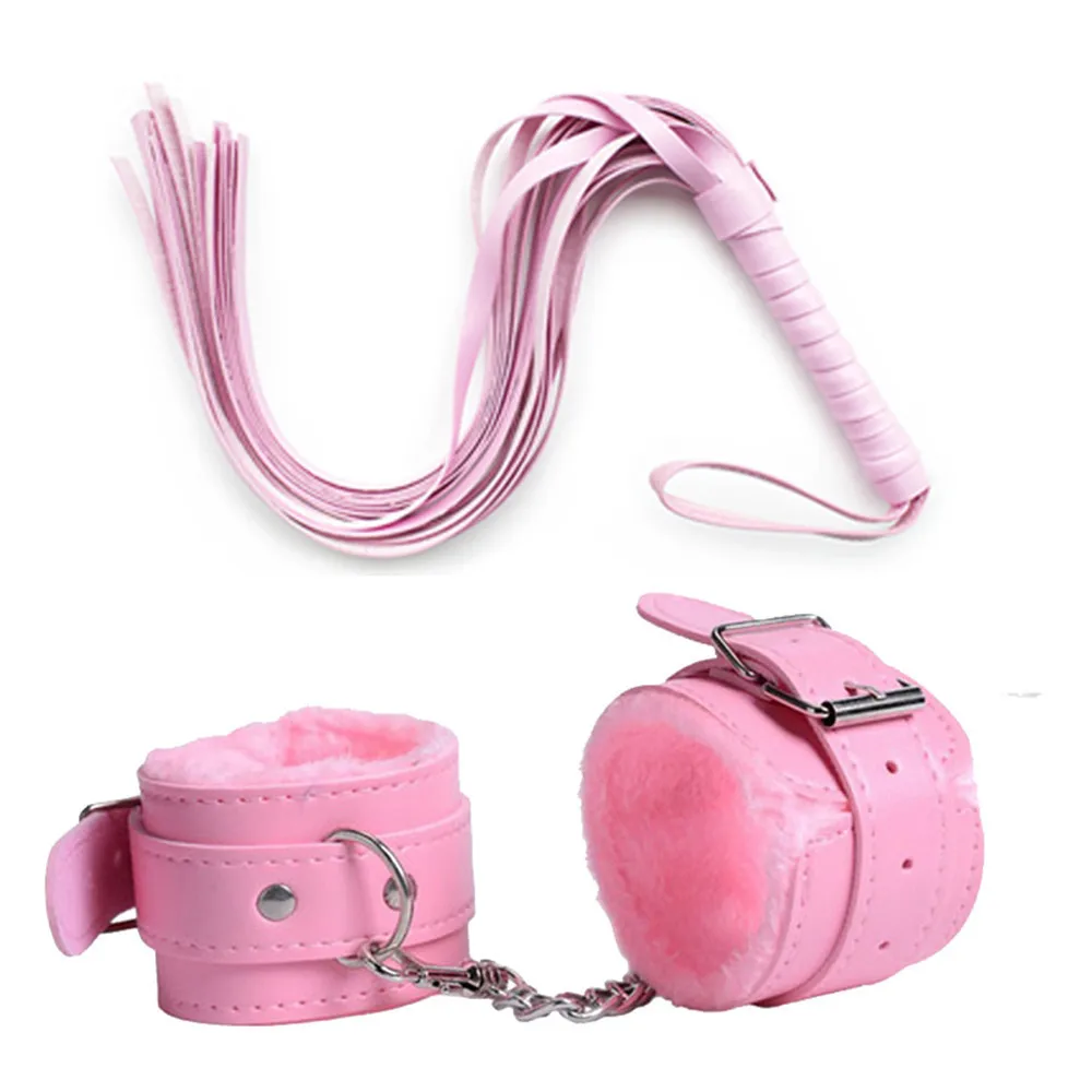 Erotic Sex Toys For Women Men Couples Adults Games Products BDSM Bondage Restraint Set Fetish Handcuffs Leather Whip Spanking