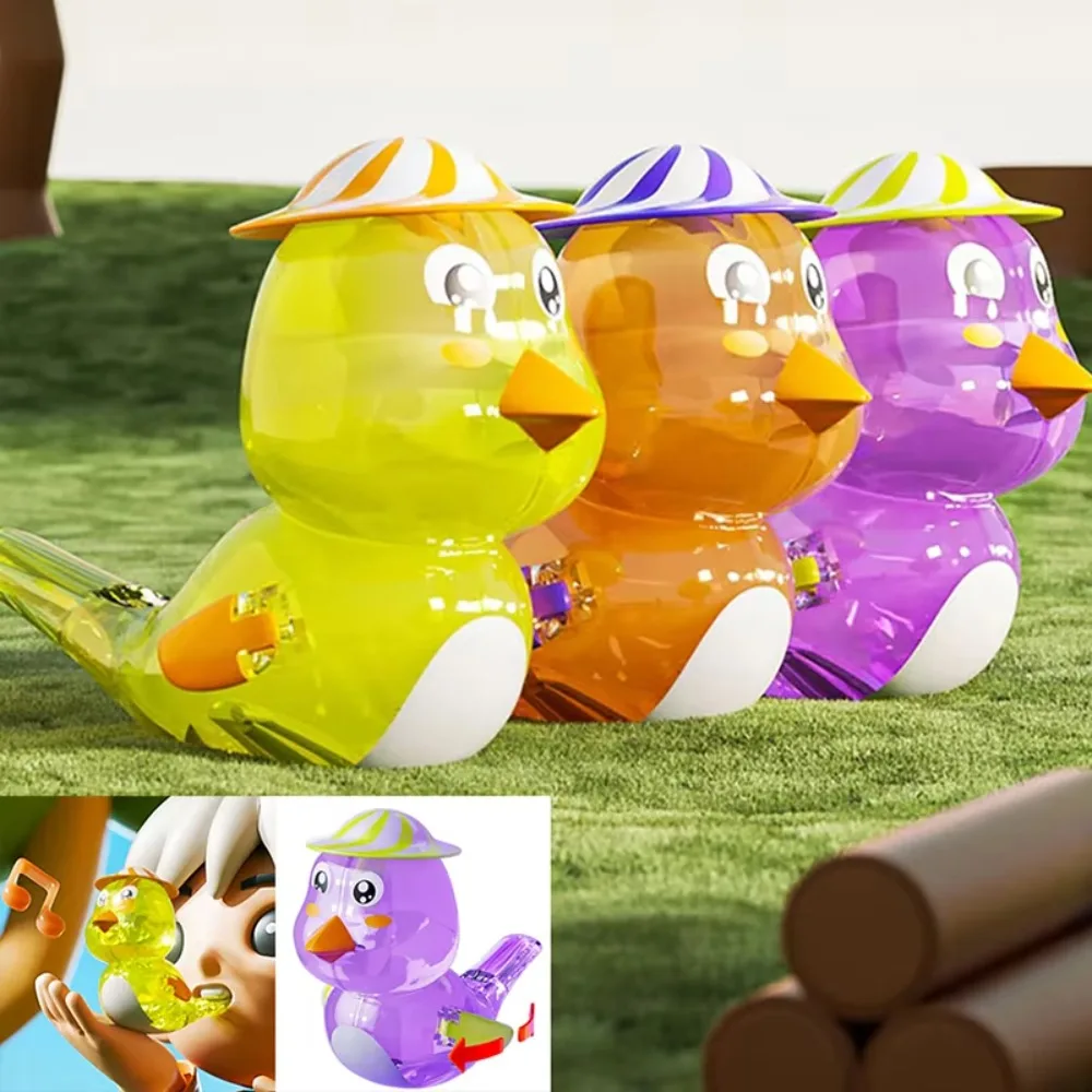 Silbato de cultivos de pájaros de dibujos animados, alas batientes, silbato de advertencia de agua, diferentes llamadas de aves, entrenamiento de pronunciación de plástico para chico