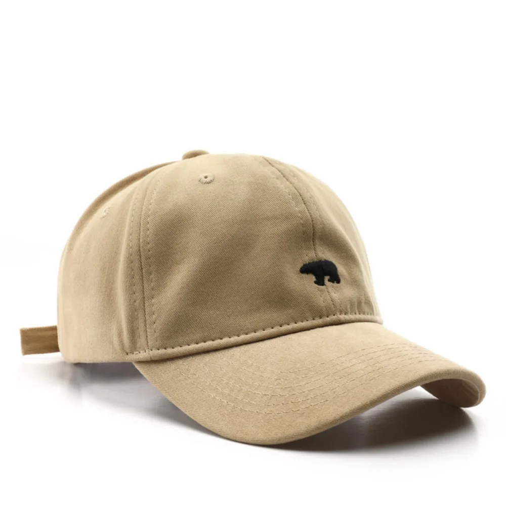 Fashion Bear Embroidery Cotton Baseball Cap Lightweight UV P