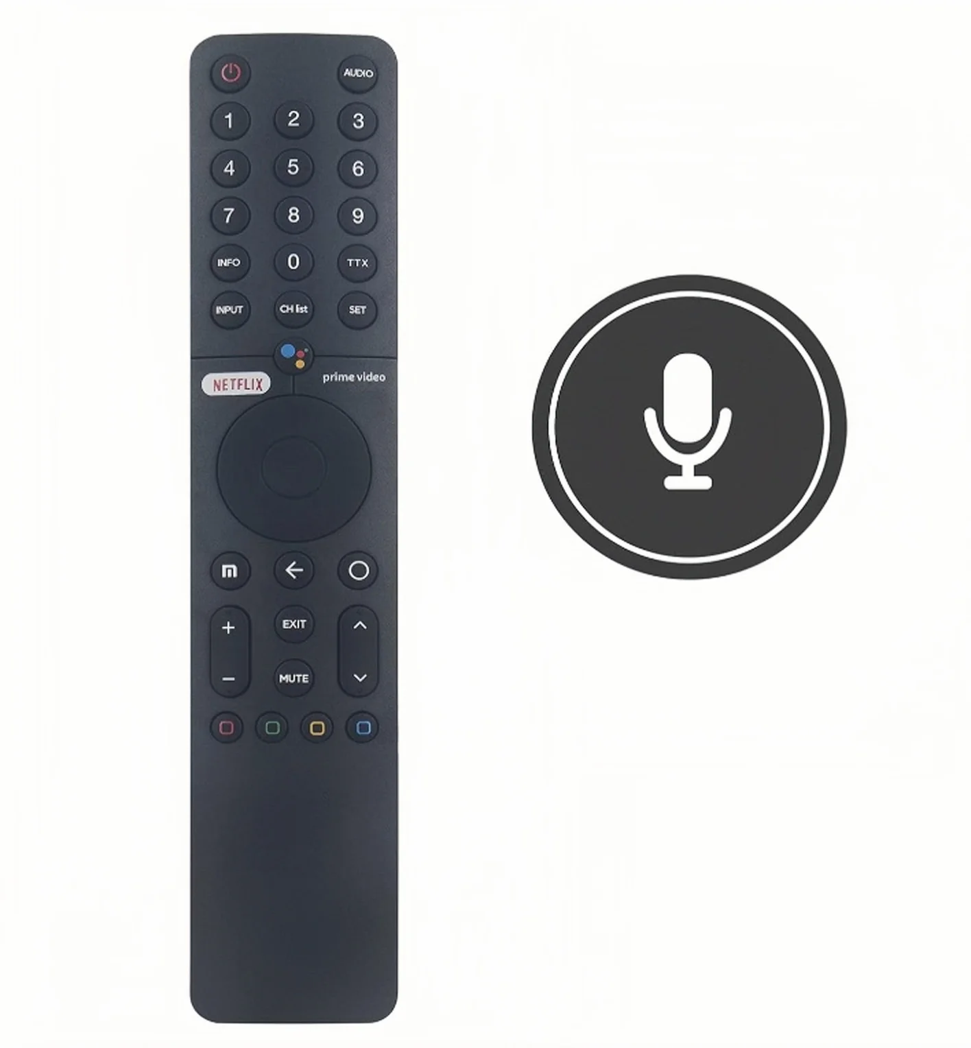 XMRM-19 بديل جهاز التحكم عن بعد الصوتي بلوتوث لـ Mi Tv Android 4K P1، P1E، Q1، Q1E جهاز التحكم عن بعد للتلفزيون الذكي، مناسب لـ L32M6-6 #5