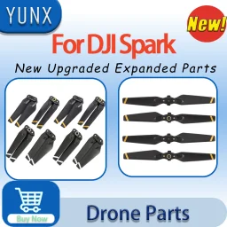 4/8PCS Quick‑Release Carbon‑Fiber Foldable Propeller Blades, Replacement Spare Parts for DJI Spark Drone