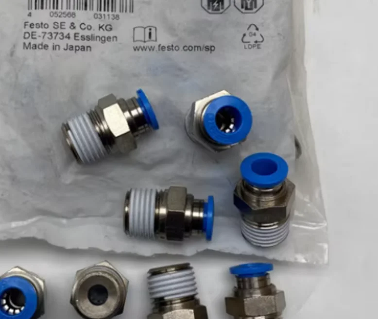 10 Stuks Nieuwe Originele Festo Connector 130679-qs-1/4-10-50 130680-qs-1/4-12-20