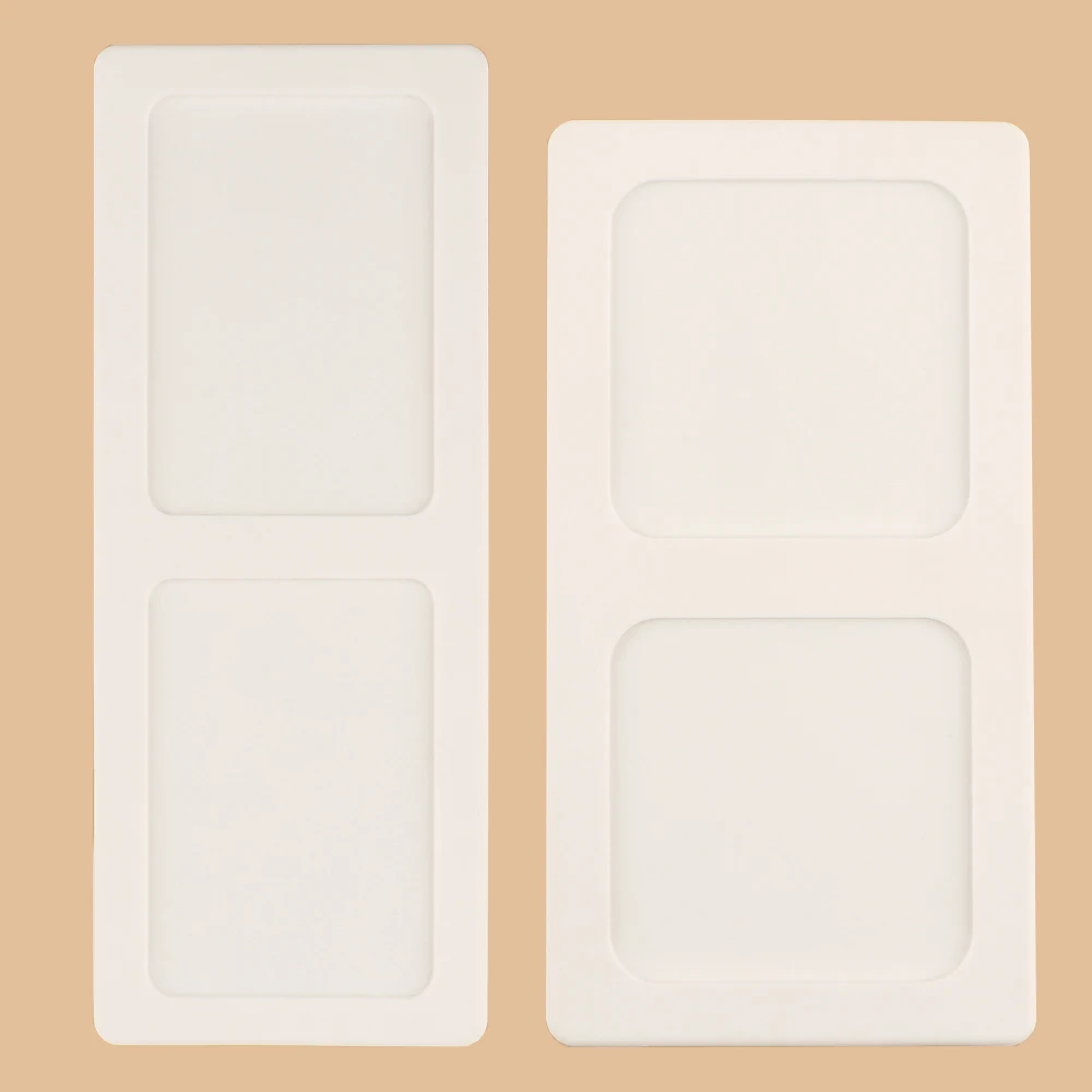 สี่เหลี่ยมผืนผ้า/สแควร์Inkpadผู้ถือซิลิโคนกันลื่นหมึกPadสําหรับช่วยหมึกPadสําหรับภาพวาดหมึกผสมปั๊มCraftingเครื่องมือ