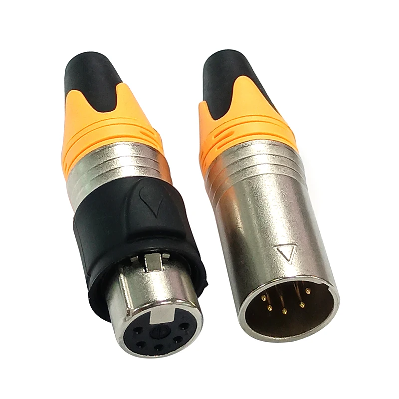

Waterproof XLR audio microphone connector for video and audio equipment 3 4 5 6 7 pins