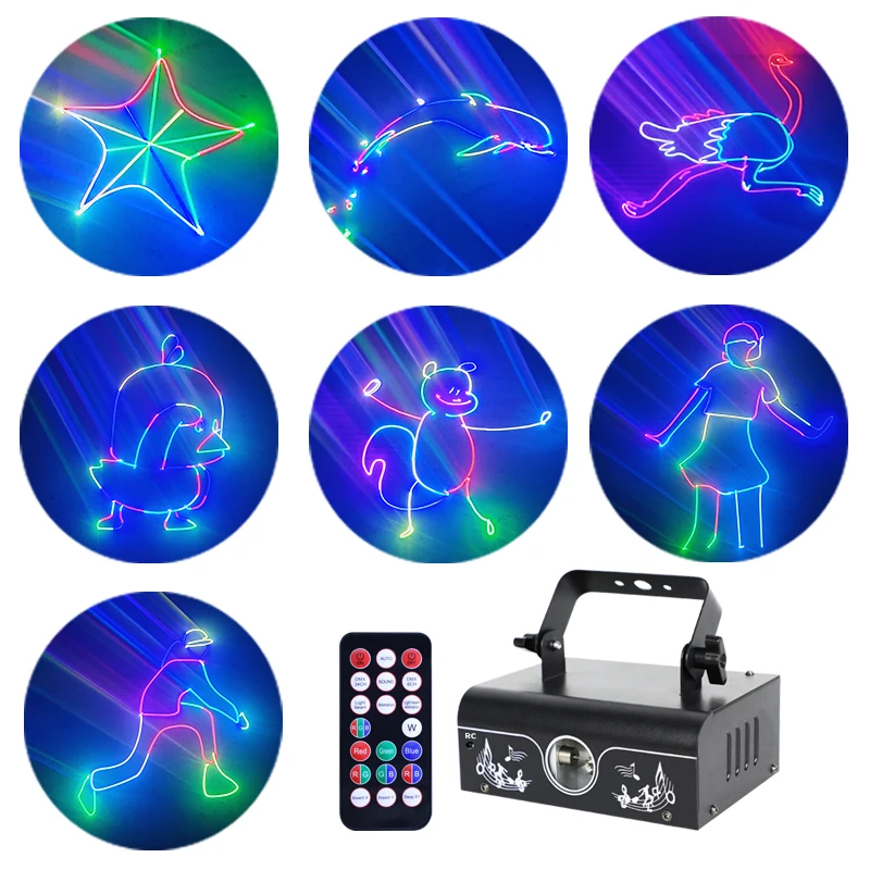 WZSTAR 2026 Remote Control Laser Projector, Stage Light for Night Club and Wedding, Hottest Animated Laser Projector, DJ Party