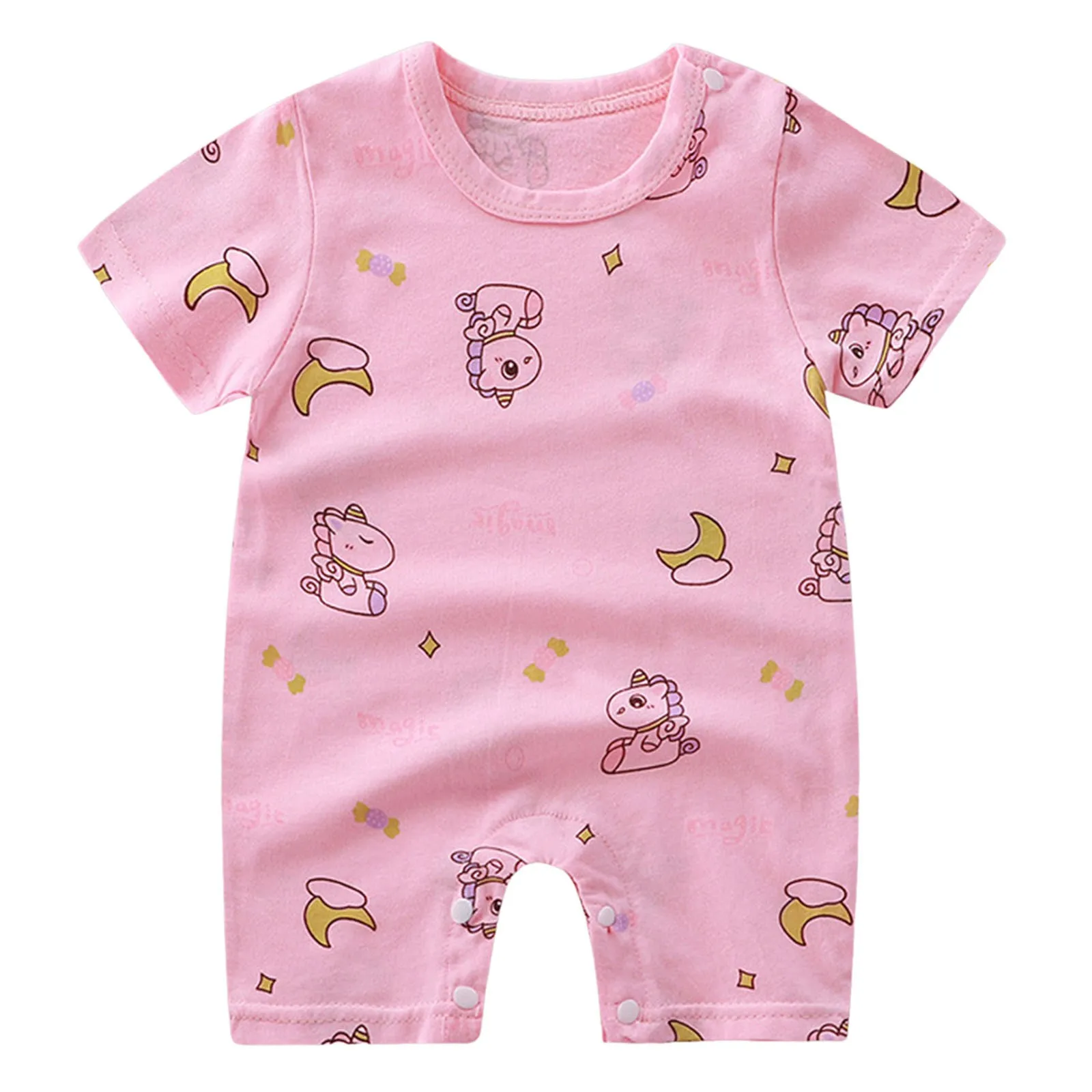 

Baby Boy Bundles Set Clothes Baby Jumpsuit Pure Cotton Baby Pullover Thin Short Sleeve Baby Crawling Suit Infant And Baby Suit