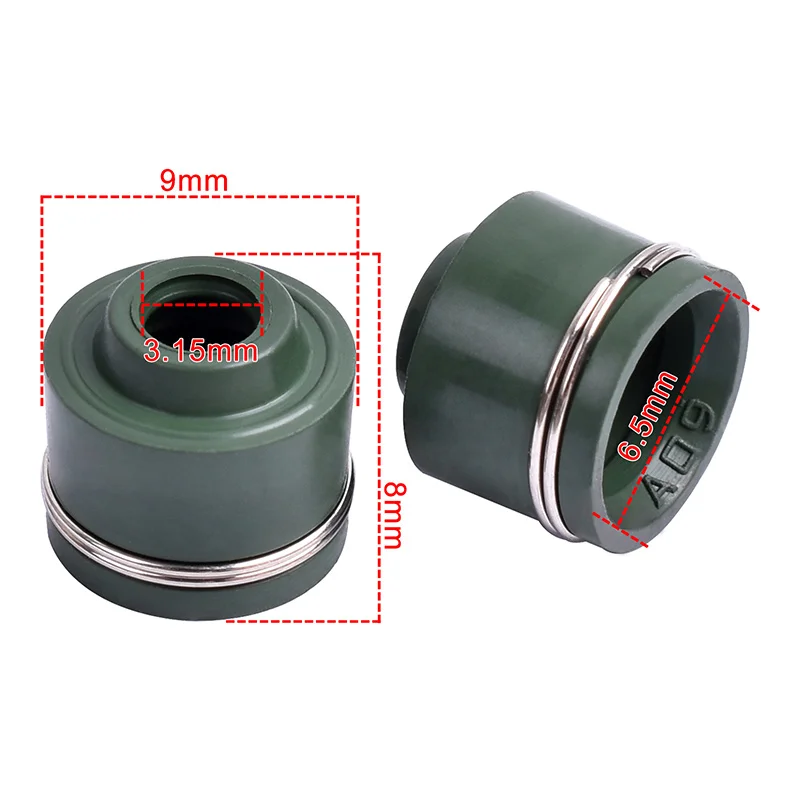 5pc 3.15mm Valve Stem Oil Seal For Suzuki GSF250 74A For Yamaha FZR250R 1990-95 FZR250R EXUP 1996 ZEEL 1997 FZR250 FZR 250 R