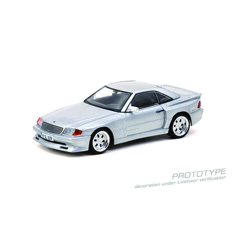 TW 1:64 SL500 Koenig Specials Silver Diecast Diorama Car Model Collection Miniature Toys Tarmac Works