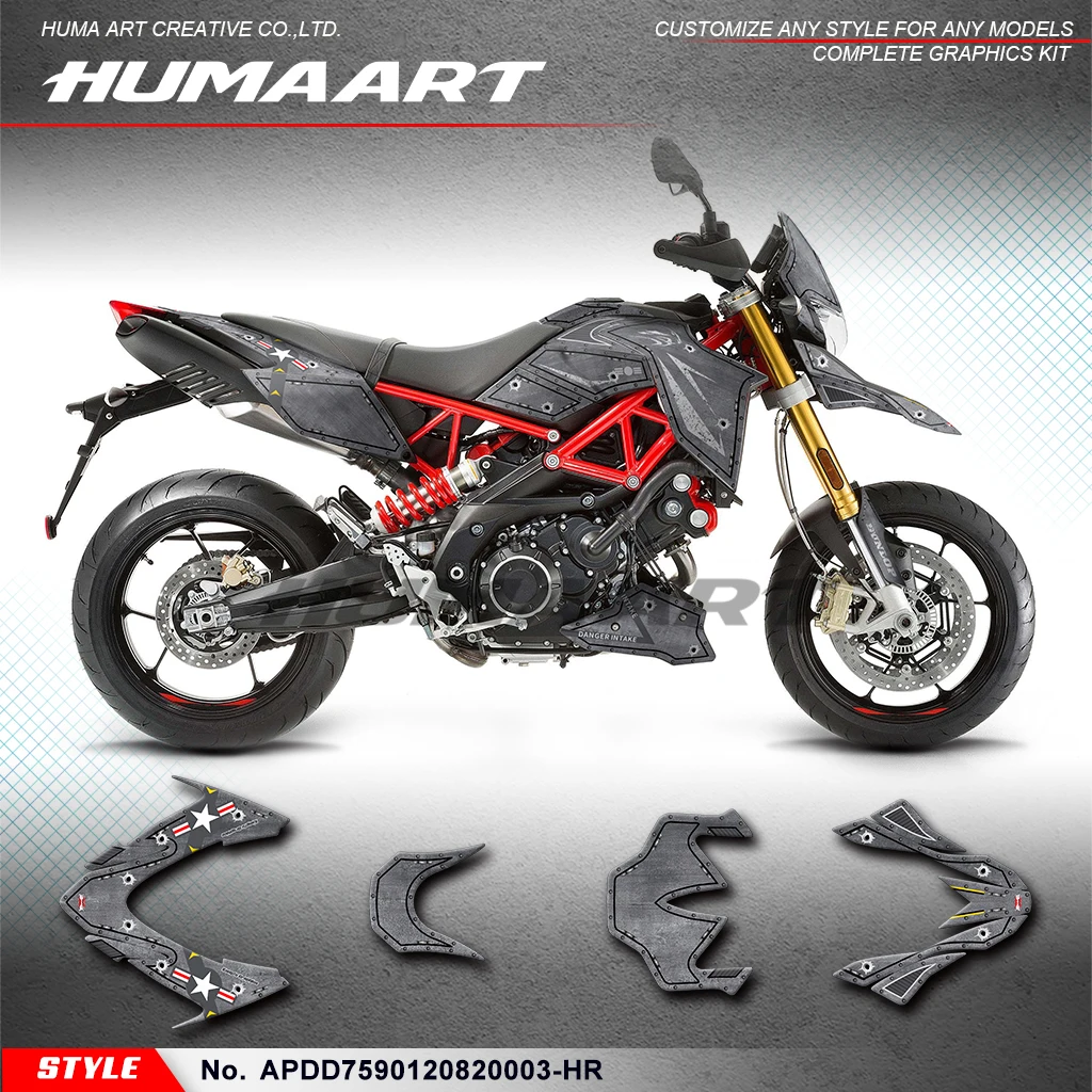 

Графическая виниловая наклейка huпера для Aprilia Dorsoduro 750 900 1200 2008-2020, APDD7590120820003-HR