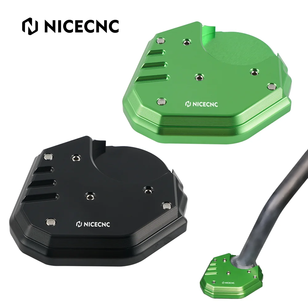 

Motorcycle Foot Stand Enlarger Plate Pad Kickstand Extension for Kawasaki KLR 650 KLR650 2008-2022